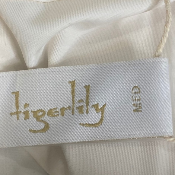 NEW TIGERLILY Devina Ponoma Blue White Striped Nautical One Piece Swimsuit M - Picture 12 of 16